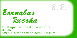 barnabas rucska business card